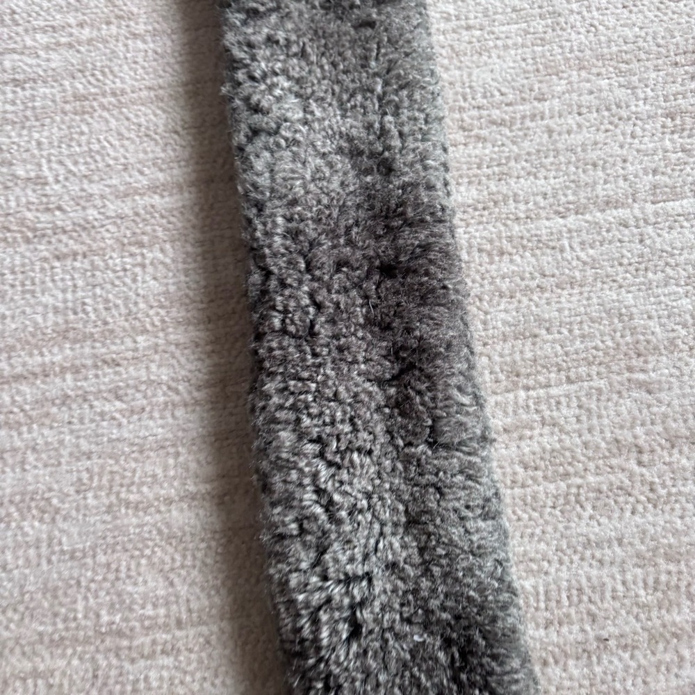 Restoration Hardware Plush Gray Faux Fur Accessory - Picture 9 of 12